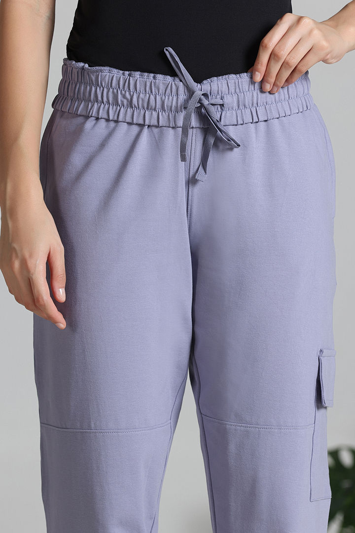 Zivame Knit Cotton Loungewear Bottom - Silver Bullet — image 6